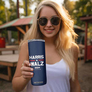 Harris Walz 2024 Skinny Tumbler Kamala Tim Walzt Presidential Election TB10 Print Your Wear