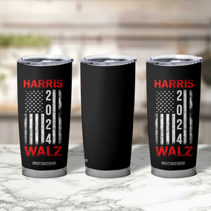 Harris Walz 2024 Election Tumbler Cup Tim Walzt Kamala Madam President American USA Flag TB10 Print Your Wear