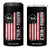 Harris Walz 2024 Election 4 in 1 Can Cooler Tumbler Tim Walzt Kamala Madam President American Flag TB10 One Size: 16 oz Black Print Your Wear