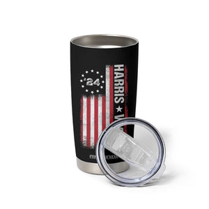 Harris Walz 2024 Election Tumbler Cup Tim Walzt Kamala Madam President American Flag TB10 Print Your Wear