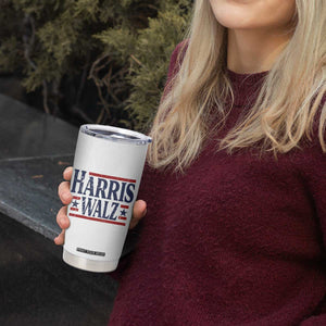 Harris Walz Waltz 2024 Tumbler Cup Kamala Presidential Election Retro Stripe TB10 Print Your Wear