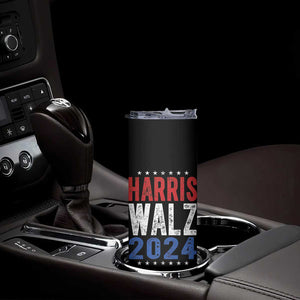 Harris Walz 2024 Skinny Tumbler Kamala Tim Walzt Presidential Election Retro Vintage Distressed TB10 Print Your Wear