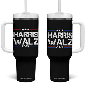 Harris Walz Waltz 2024 Tumbler With Handle Kamala Presidential Election TB10 One Size: 40 oz Black Print Your Wear