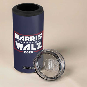 Harris Walz 2024 Election 4 in 1 Can Cooler Tumbler We're Not Going Back Kamala Madam President TB10 Print Your Wear