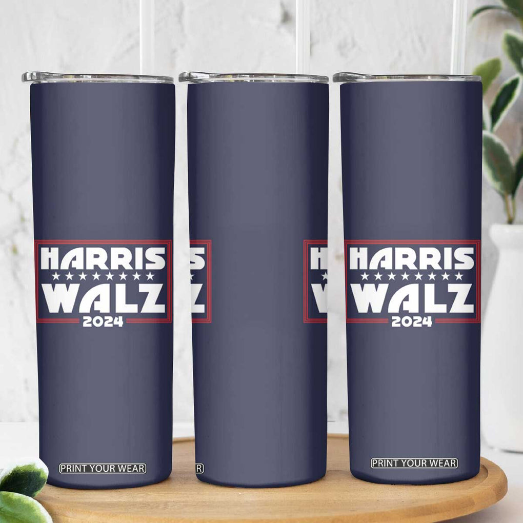 Harris Walz 2024 Election Skinny Tumbler We're Not Going Back Kamala Madam President TB10 Print Your Wear