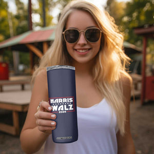 Harris Walz 2024 Election Skinny Tumbler We're Not Going Back Kamala Madam President TB10 Print Your Wear