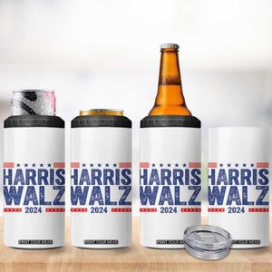 Harris Walz 2024 Election 4 in 1 Can Cooler Tumbler Tim Walzt Kamala Madam President TB10 Print Your Wear