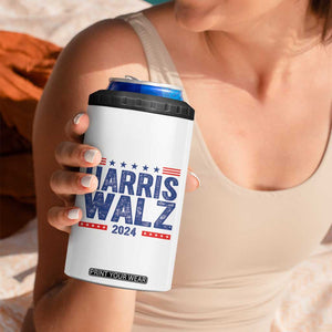 Harris Walz 2024 Election 4 in 1 Can Cooler Tumbler Tim Walzt Kamala Madam President TB10 Print Your Wear