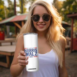 Harris Walz 2024 Election Skinny Tumbler Tim Walzt Kamala Madam President TB10 Print Your Wear