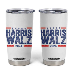 Harris Walz 2024 Election Tumbler Cup Tim Walzt Kamala Madam President TB10 White Print Your Wear