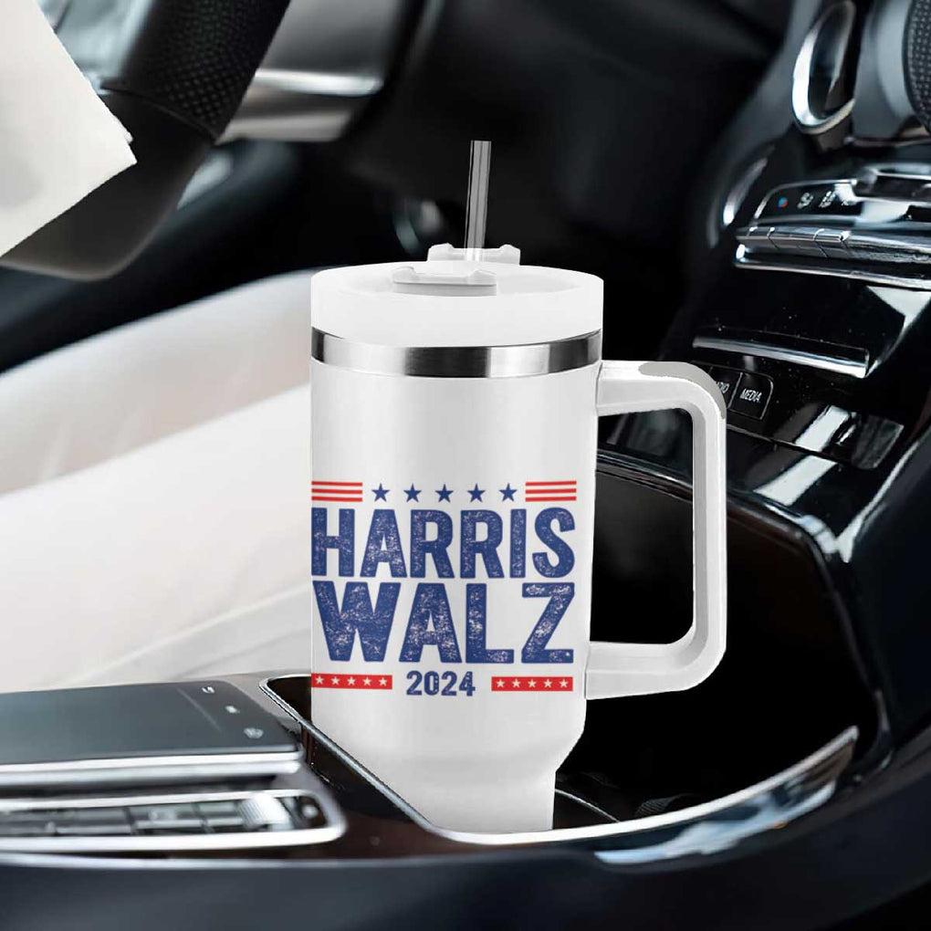 Harris Walz 2024 Election Tumbler With Handle Tim Walzt Kamala Madam President TB10 Print Your Wear