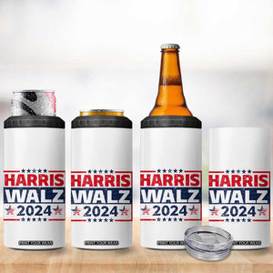 Harris Walz 2024 Election 4 in 1 Can Cooler Tumbler Tim Walzt Kamala Madam President TB10 Print Your Wear