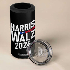 Harris Walz Waltz 2024 4 in 1 Can Cooler Tumbler Kamala Presidential Election TB10 Print Your Wear