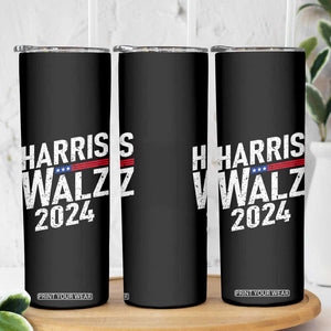 Harris Walz Waltz 2024 Skinny Tumbler Kamala Presidential Election TB10 Print Your Wear