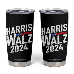 Harris Walz Waltz 2024 Tumbler Cup Kamala Presidential Election TB10 Black Print Your Wear