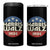 Harris Walz 2024 Election 4 in 1 Can Cooler Tumbler Tim Walzt Kamala Madam President TB10 One Size: 16 oz Black Print Your Wear