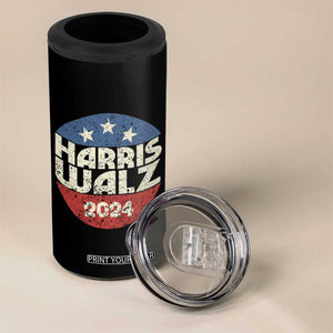 Harris Walz 2024 Election 4 in 1 Can Cooler Tumbler Tim Walzt Kamala Madam President TB10 Print Your Wear