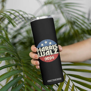 Harris Walz 2024 Election Skinny Tumbler Tim Walzt Kamala Madam President TB10 Print Your Wear