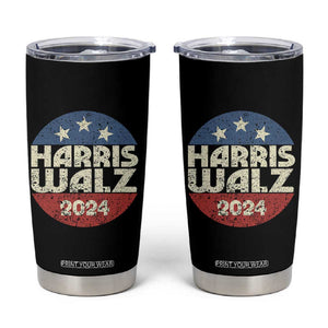 Harris Walz 2024 Election Tumbler Cup Tim Walzt Kamala Madam President TB10 Black Print Your Wear