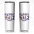 Harris Walz 2024 Election Skinny Tumbler Tim Walzt Kamala Madam President American Flag TB10 White Print Your Wear