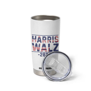 Harris Walz 2024 Election Tumbler Cup Tim Walzt Kamala Madam President American Flag TB10 Print Your Wear