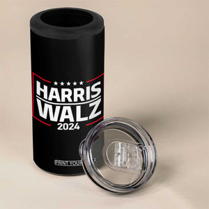 Harris Walz Waltz 2024 4 in 1 Can Cooler Tumbler Kamala Presidential Election TB10 Print Your Wear