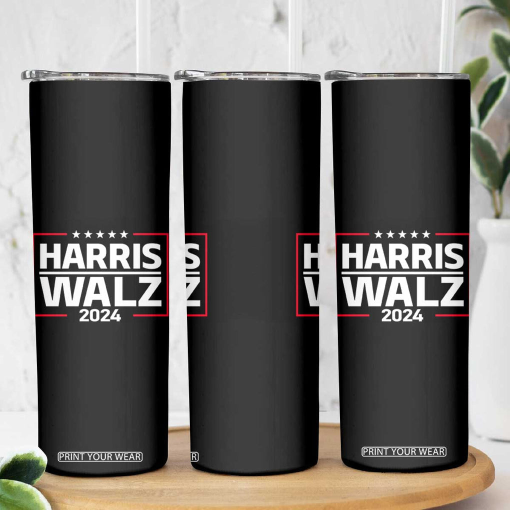 Harris Walz Waltz 2024 Skinny Tumbler Kamala Presidential Election TB10 Print Your Wear