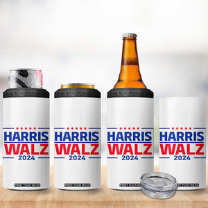 Harris Walz Waltz 2024 4 in 1 Can Cooler Tumbler Kamala Presidential Election TB10 Print Your Wear