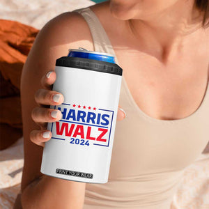 Harris Walz Waltz 2024 4 in 1 Can Cooler Tumbler Kamala Presidential Election TB10 Print Your Wear