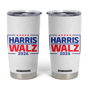 Harris Walz Waltz 2024 Tumbler Cup Kamala Presidential Election TB10 White Print Your Wear