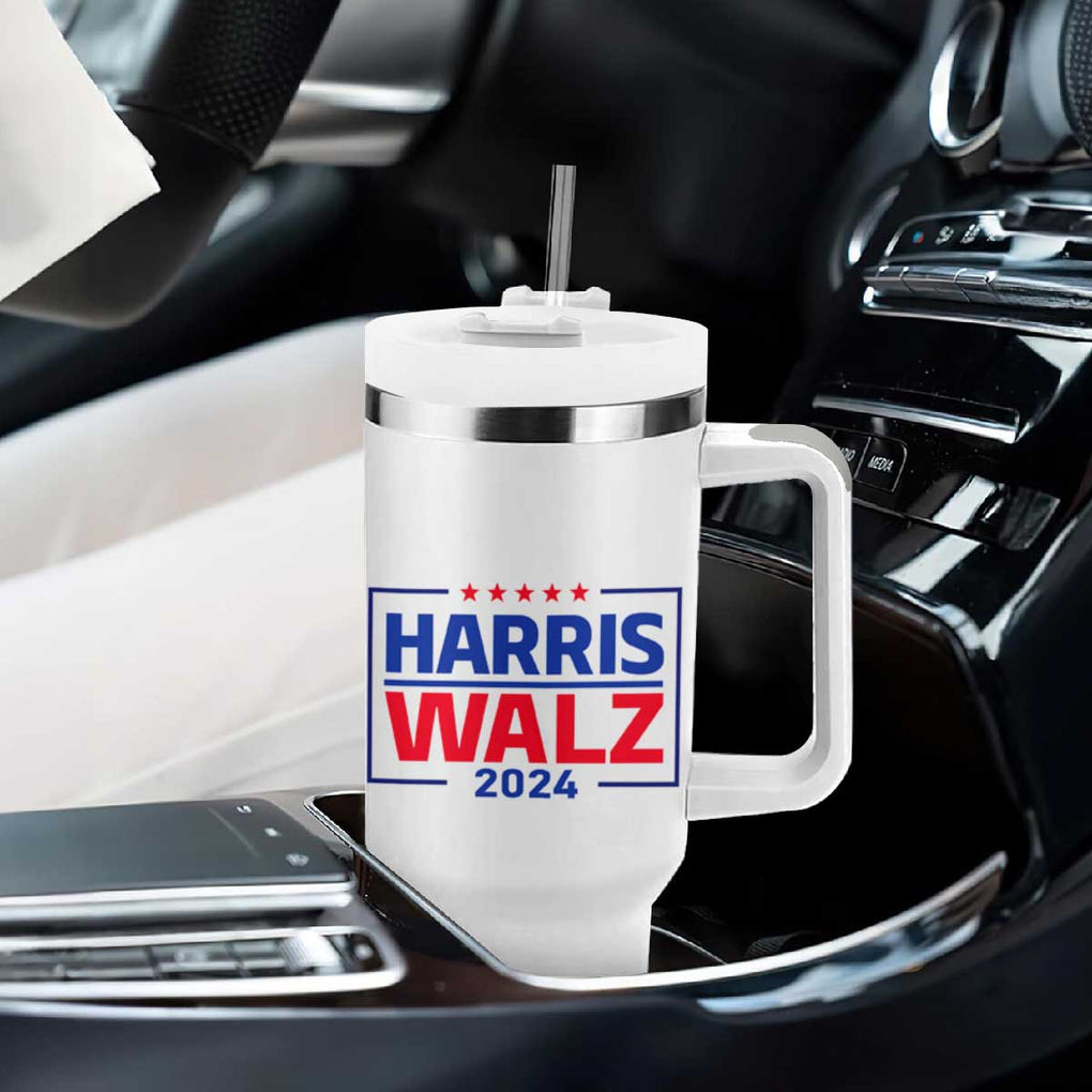 Harris Walz Waltz 2024 Tumbler With Handle Kamala Presidential Election TB10 Print Your Wear