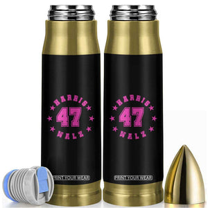 Pink Kamala Harris 47 th President USA America 2024 Election Bullet Tumbler TB10 Black Print Your Wear