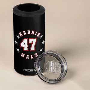 Kamala Harris Walz Waltz 2024 4 in 1 Can Cooler Tumbler 47 th President USA America 2024 Election TB10 Print Your Wear