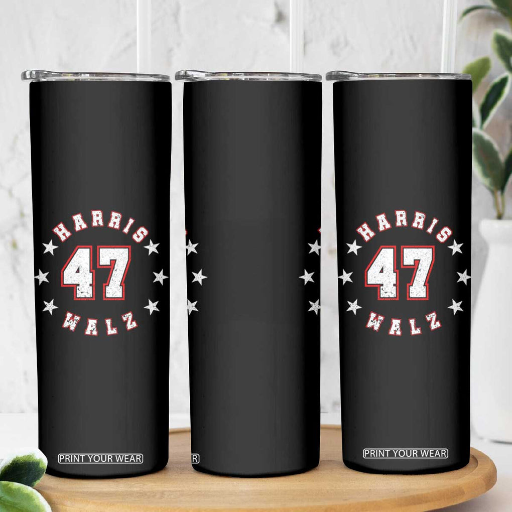 Kamala Harris Walz Waltz 2024 Skinny Tumbler 47 th President USA America 2024 Election TB10 Print Your Wear