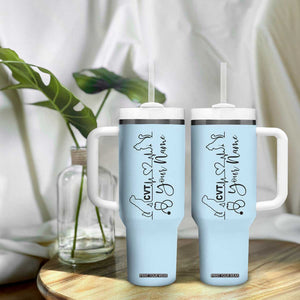 Personalized Vet Tech Tumbler With Handle Custom Name Vet Staff Appreciation Gift Tarot Card TB10 Print Your Wear