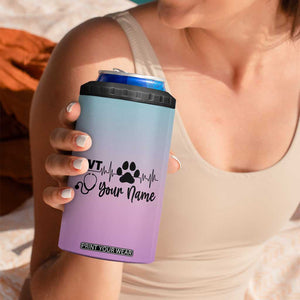 Personalized Vet Tech 4 in 1 Can Cooler Tumbler Custom Name Funny Vet Staff Appreciation Gift Tarot Card TB10 Print Your Wear