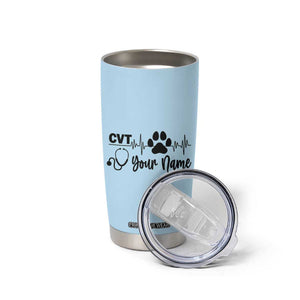 Personalized Vet Tech Tumbler Cup Vet Staff Appreciation Gift Tarot Card Custom Name TB10 Print Your Wear