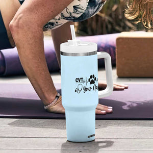 Personalized Vet Tech Tumbler With Handle Vet Staff Appreciation Gift Tarot Card Custom Name TB10 Print Your Wear