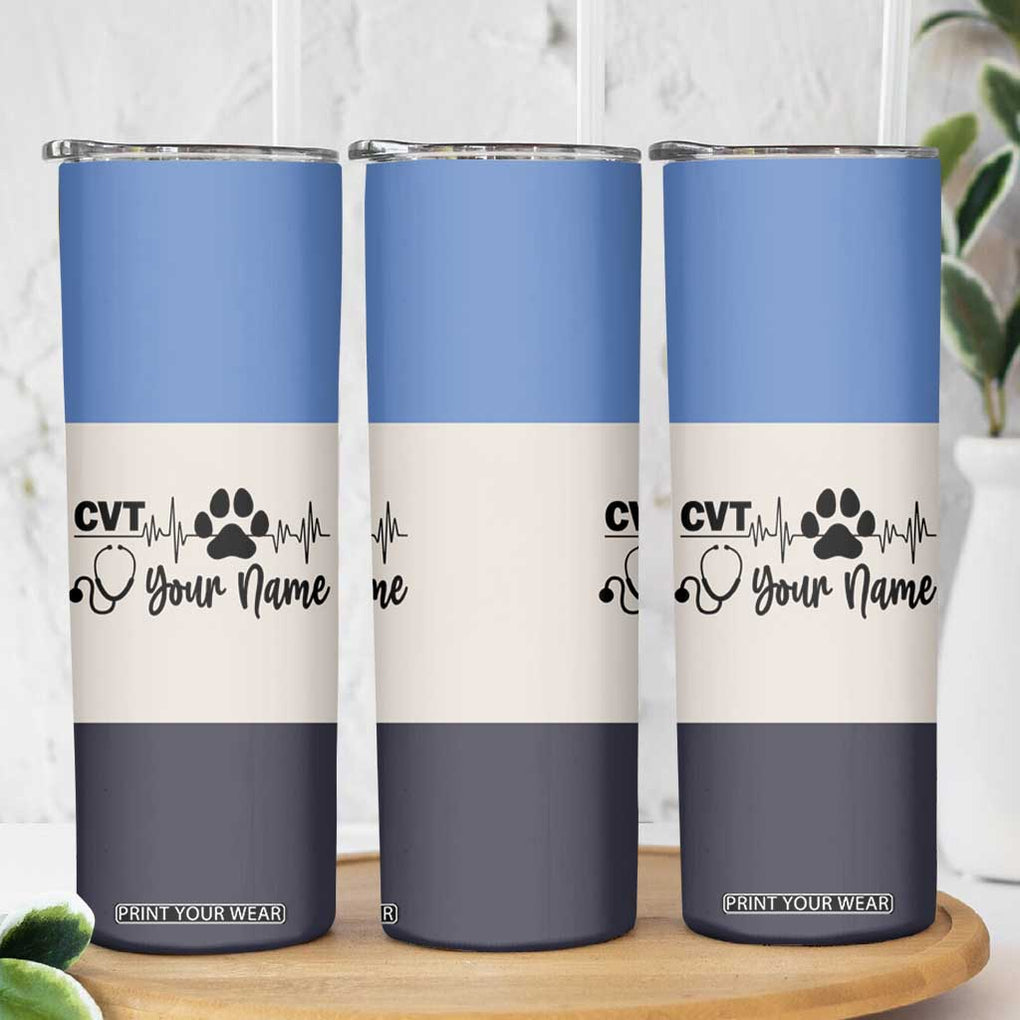 Vet Tech Personalized Skinny Tumbler Vet Staff Appreciation Gift Tarot Card Custom Name TB10 Print Your Wear