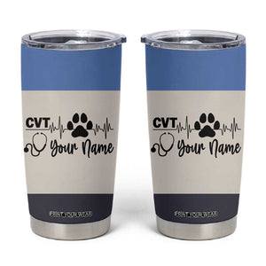 Vet Tech Personalized Tumbler Cup Vet Staff Appreciation Gift Tarot Card Custom Name TB10 Multiple Print Your Wear