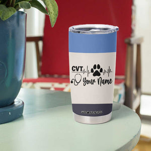 Vet Tech Personalized Tumbler Cup Vet Staff Appreciation Gift Tarot Card Custom Name TB10 Print Your Wear