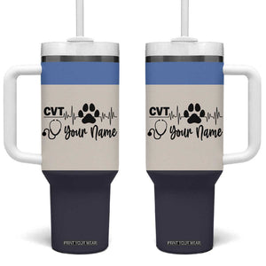 Vet Tech Personalized Tumbler With Handle Vet Staff Appreciation Gift Tarot Card Custom Name TB10 One Size: 40 oz Multiple Print Your Wear