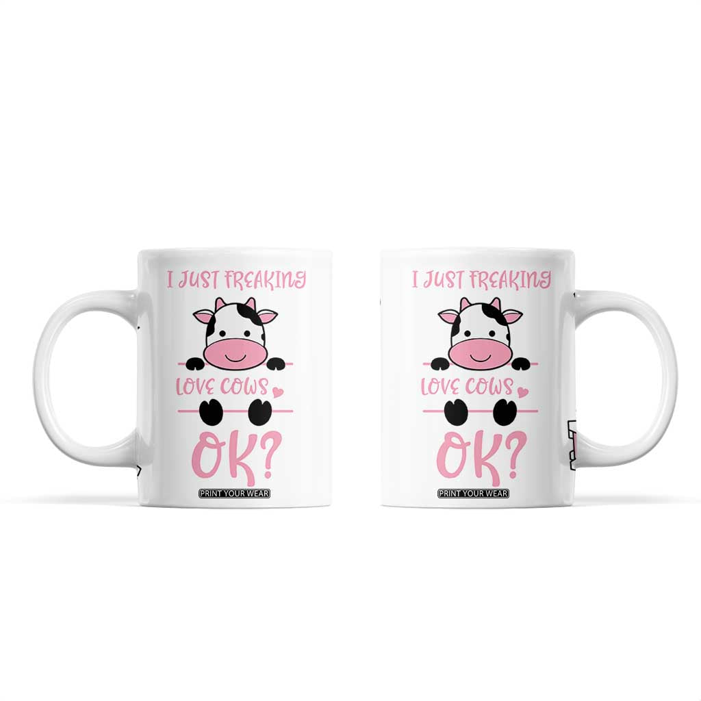 Cow Gifts For Women Coffee Mug Funny Cow Lovers Gift For Women Girlfrend Kids TB10 White Print Your Wear