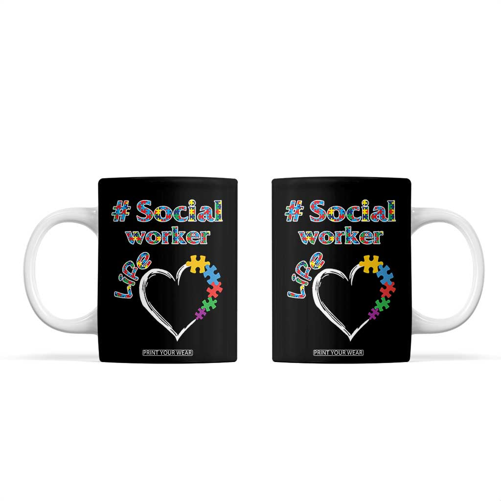 Social Worker Gifts Coffee Mug Social Works Practitioner Appreciation Week TB10 Black Print Your Wear