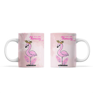 Positive Flamingo Gifts Coffee Mug Emotional Support Flamingo Affirmation TB10 Pink Print Your Wear