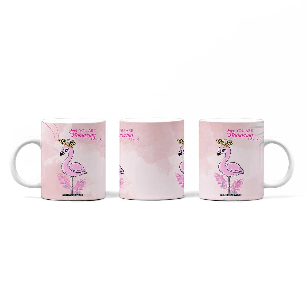 Positive Flamingo Gifts Coffee Mug Emotional Support Flamingo Affirmation TB10 Print Your Wear