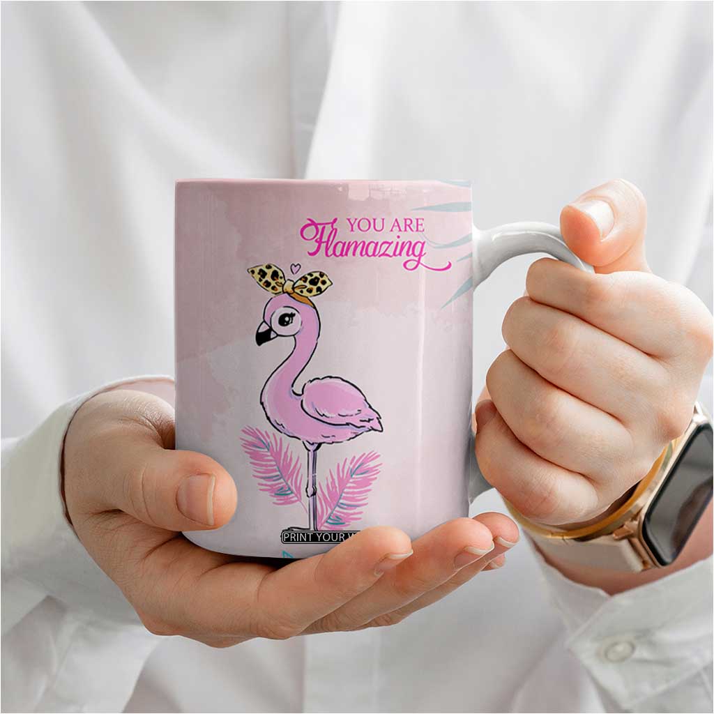 Positive Flamingo Gifts Coffee Mug Emotional Support Flamingo Affirmation TB10 Print Your Wear