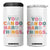 Inspirational Teacher Gifts 4 in 1 Can Cooler Tumbler You Can Do Hard Things TB10 One Size: 16 oz White Print Your Wear