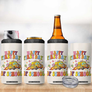 Teacher Gifts 4 in 1 Can Cooler Tumbler Happy First Day Of School TB10 Print Your Wear