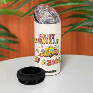 Teacher Gifts 4 in 1 Can Cooler Tumbler Happy First Day Of School TB10 Print Your Wear